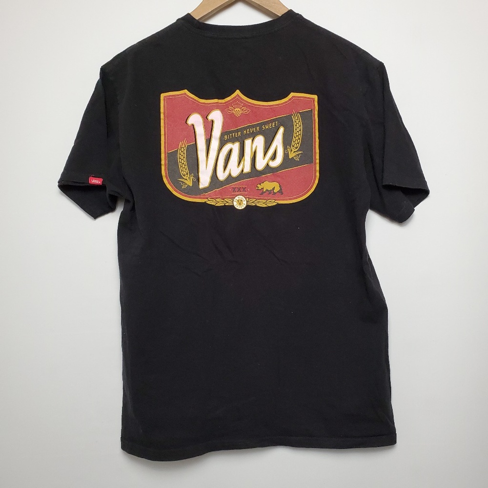 Vans Men's Short Sleeve Graphic Black Tee M